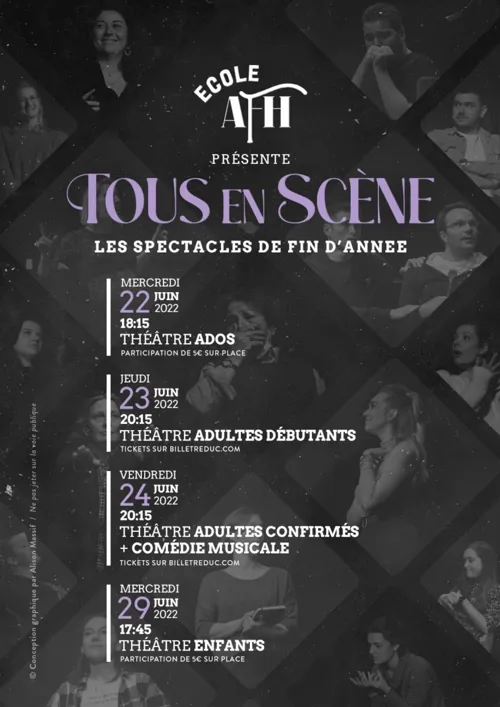 Affiche de Tous en scène : Elèves confirmés et section comédie musicale