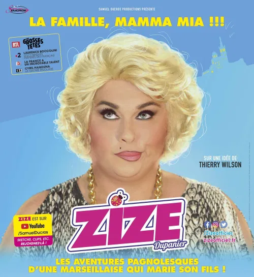Affiche de Zize dans La famille Mamma Mia
