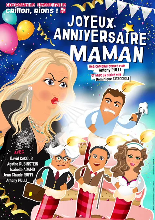 Affiche de Joyeux Anniversaire Maman