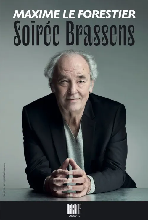 Affiche de Maxime Le Forestier : Soirée Brassens