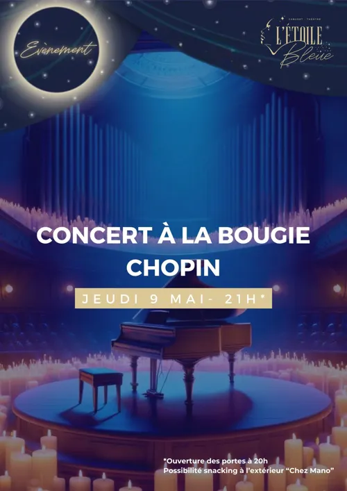 Affiche de Chopin | Concert à la bougie