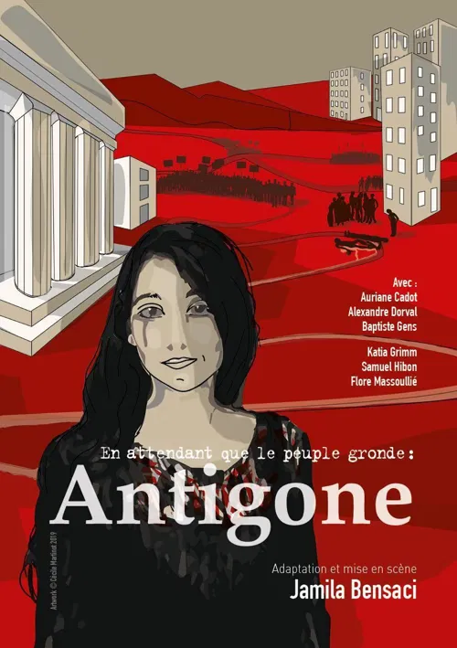 Affiche de En attendant que le peuple gronde : Antigone