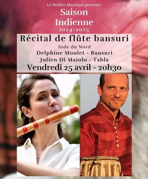 Affiche de Récital de flûte bansuri - Musique classique indienne