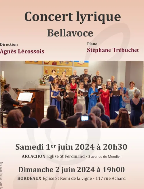 Affiche de Concert Lyrique, Bellavoce