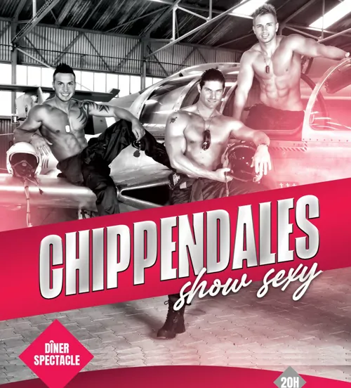 Affiche de Diner spectacle chippendales