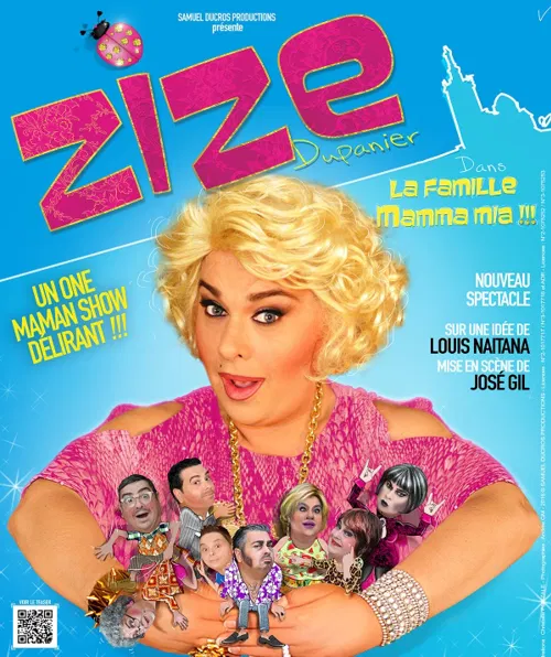 Affiche de Zize dans La Famille Mamma mia