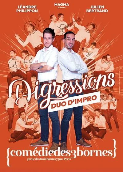 Affiche de Digressions - Duo d'impro