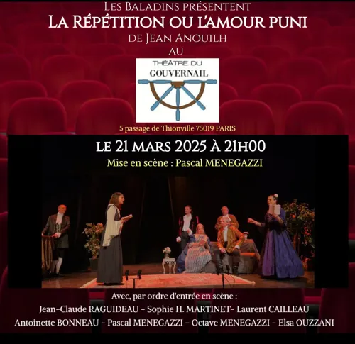 Affiche de La Répétition ou l'Amour Puni