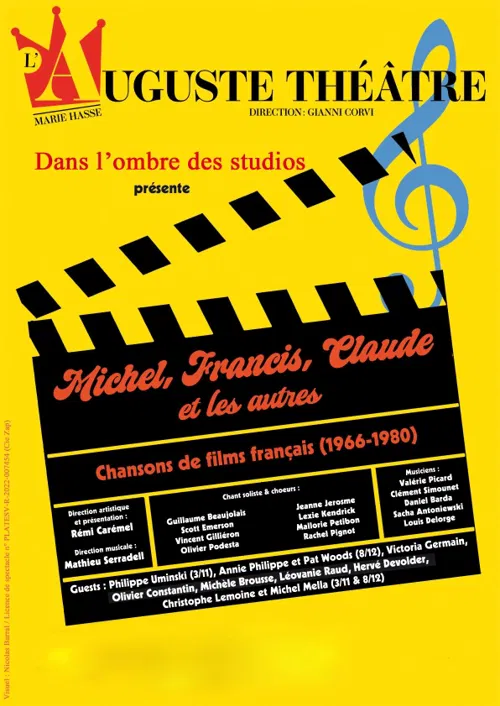 Affiche de Michel, Francis, Claude et les autres : Chansons de films français (1966-1980)