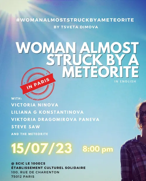 Affiche de A woman almost struck by a meteorite