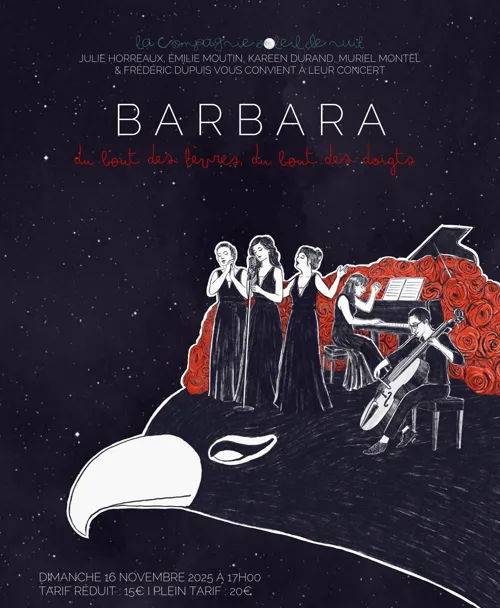 Affiche de Barbara, du bout des lèvres, du bout des doigts