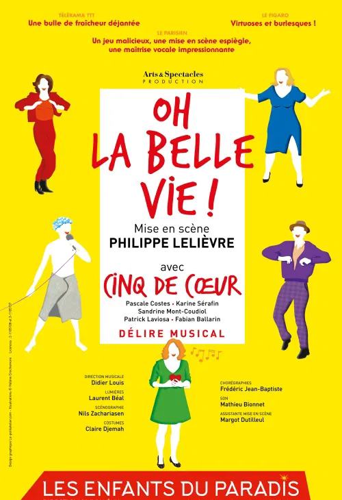 Affiche de Oh la belle vie ! | par les Cinq de coeur
