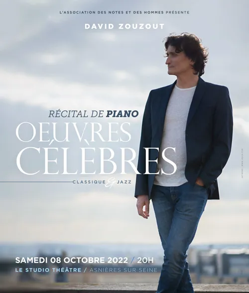 Affiche de Récital de piano, Œuvres célèbres classiques et jazz
