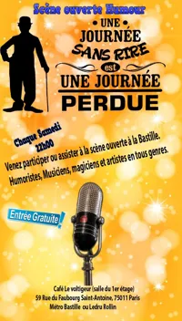 Une journée sans rire, Scène ouverte humour - 