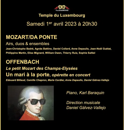 Affiche de Mozart + Offenbach