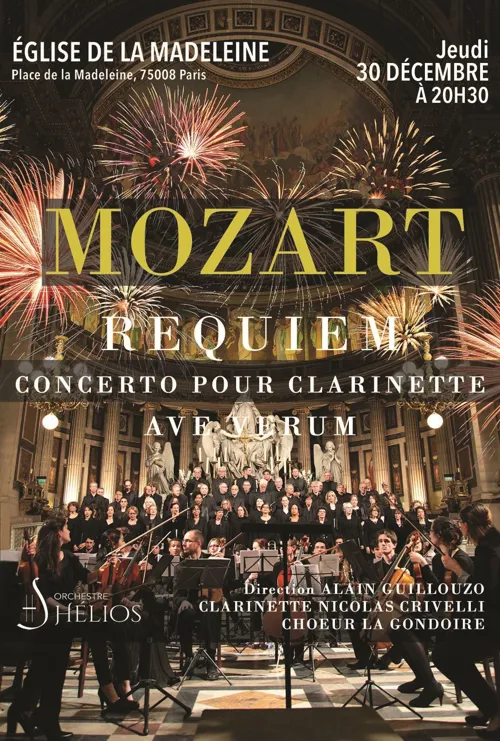 Affiche de Mozart Requiem, Concerto pour Clarinette, Ave Verum