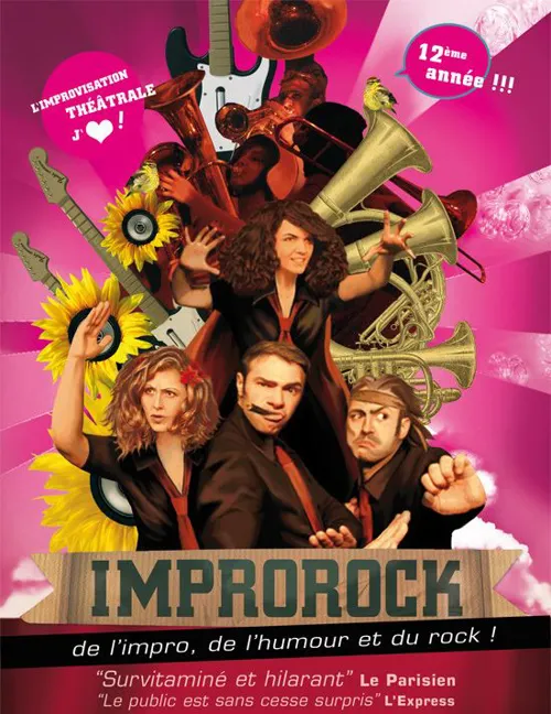 Affiche de Improrock : de l'impro, de l'humour et du rock !
