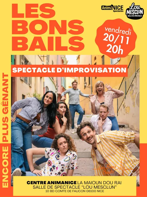 Affiche de Les Bons Bails en spectacle d'improvisation
