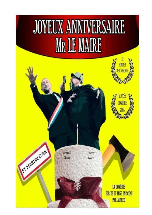 Affiche de Joyeux anniversaire Monsieur Le Maire