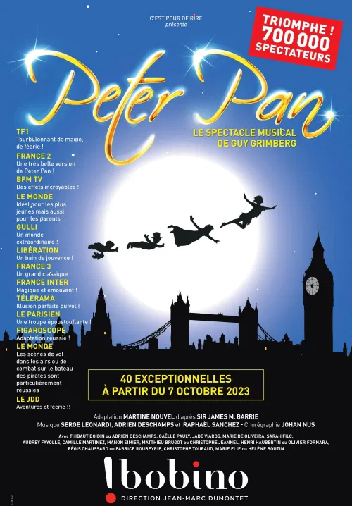 Affiche de Peter Pan le spectacle musical