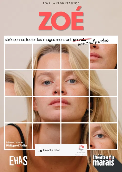 Affiche de Zoé Thomas dans Zoé joue ses sketchs