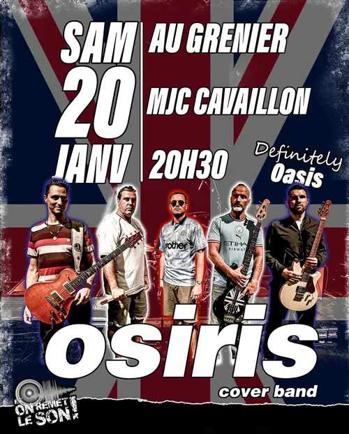 Affiche de Osiris cover band Oasis
