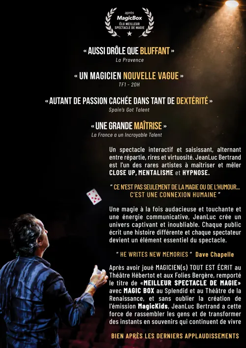 Photo 5 de JeanLuc Bertrand, magicien