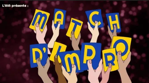 Affiche de Match d'impro AIA vs Les fruits des Fondus