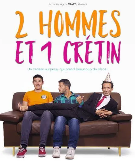 Affiche de 2 hommes et 1 crétin