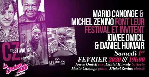 Affiche de Mario Canonge et Michel Zenino invitent Daniel Humair & Christophe Monniot | CZ4