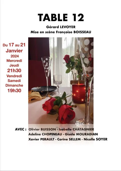 Affiche de Table 12