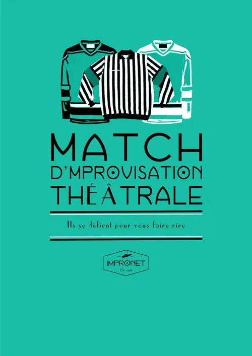 Affiche de Rencontre d'improvisation théâtrale | impronet (Plaisir) vs Atim (Mons)