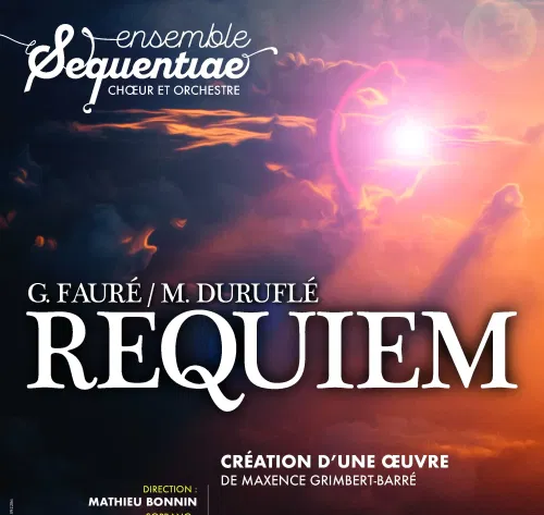 Affiche de Requiem de Fauré et Duruflé