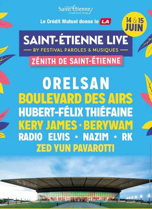 Affiche de Saint-Etienne Live by Festival Paroles & Musiques