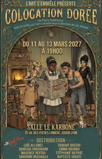 Affiche de Colocation dorée