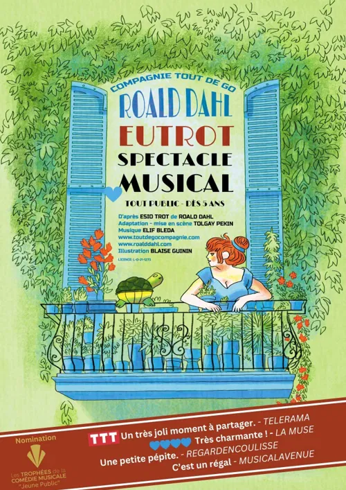 Affiche de Eutrot, la comédie musicale d'après Roald Dahl