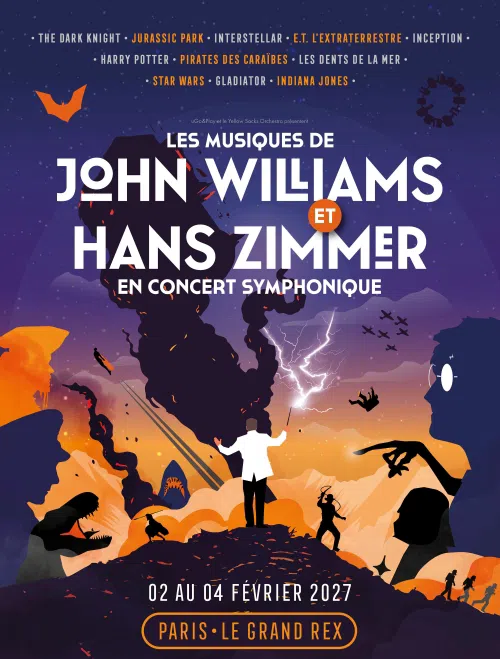 Affiche de Les musiques de John Williams et Hans Zimmer en concert symphonique