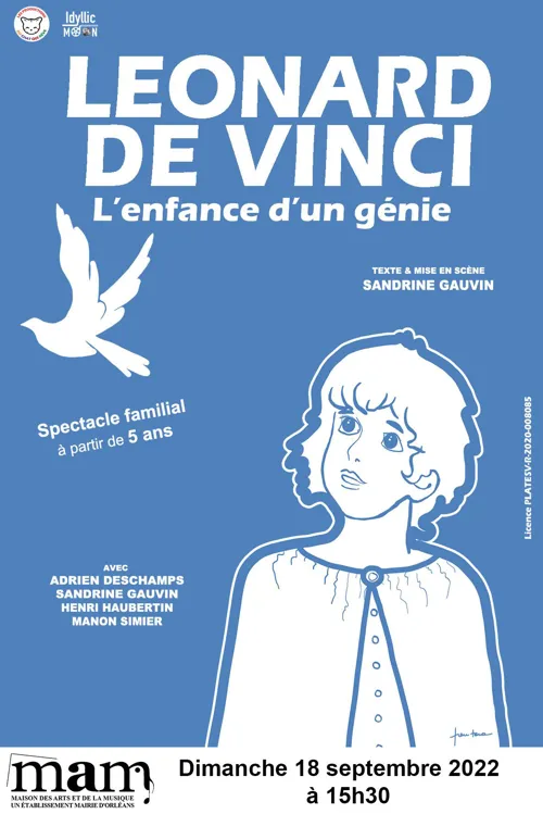 Affiche de Léonard de Vinci, l'enfance d'un génie