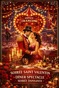 Diner-spectacle soirée dansante Saint-Valentin - 