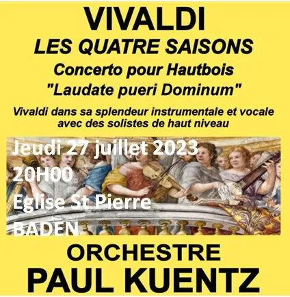 Affiche de Orchestre Paul Kuentz : Vivaldi les quatre saisons | Baden