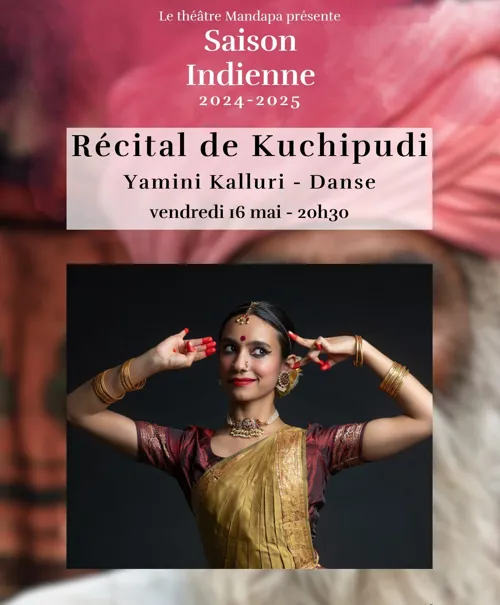 Affiche de Récital de danse indienne Kuchipudi par Yamini Kalluri