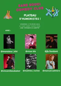 Sans Souci Comedy Club : Plateau d'humoristes ! - 