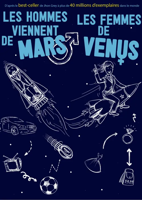 Affiche de Les hommes viennent de Mars, les femmes de Vénus