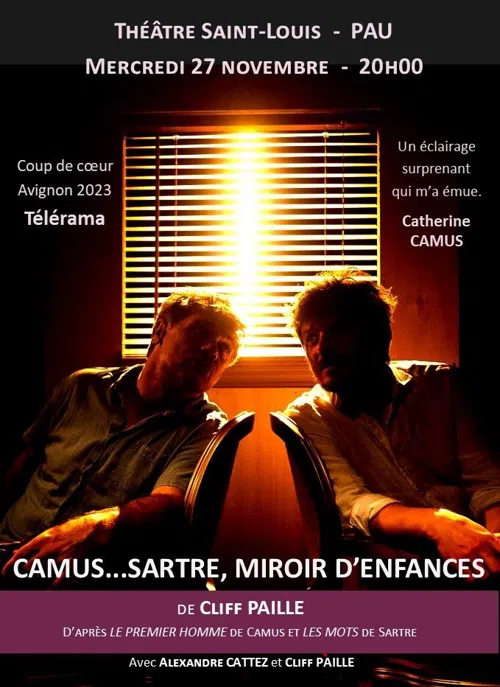 Affiche de Camus... Sartre, Miroir d'enfances