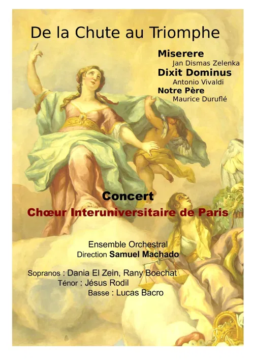 Affiche de Concert baroque : de la Chute au Triomphe, Zelenka et Vivaldi
