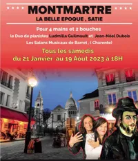 Montmartre, La Belle Epoque, Satie pour 4 mains et 2 bouches - 