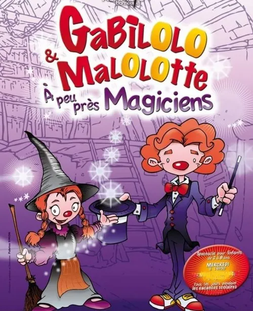 Affiche de Gabilolo et Malolotte à peu près Magiciens