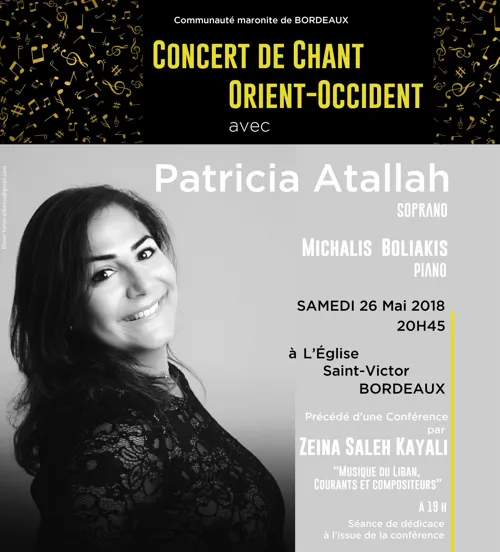 Affiche de Concert de chant Orient-Occident