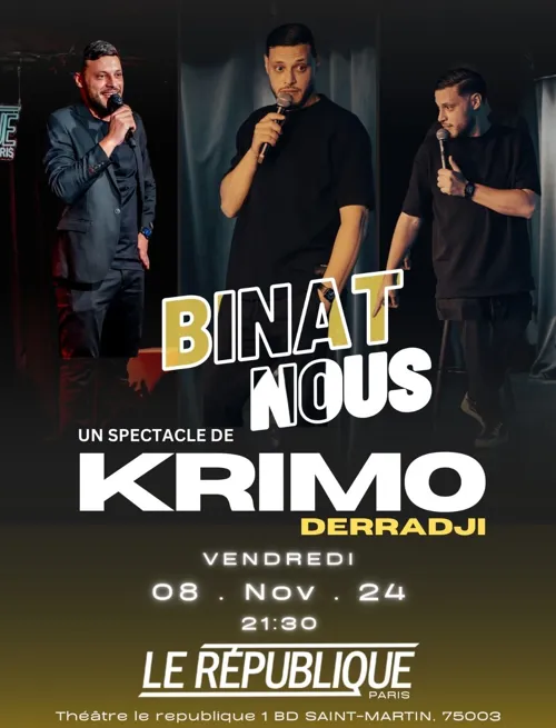 Affiche de Krimo Derradji dans Binat-nous