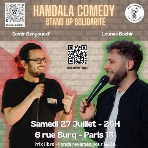 Affiche de Handala Comedy - Solidarité Gaza
